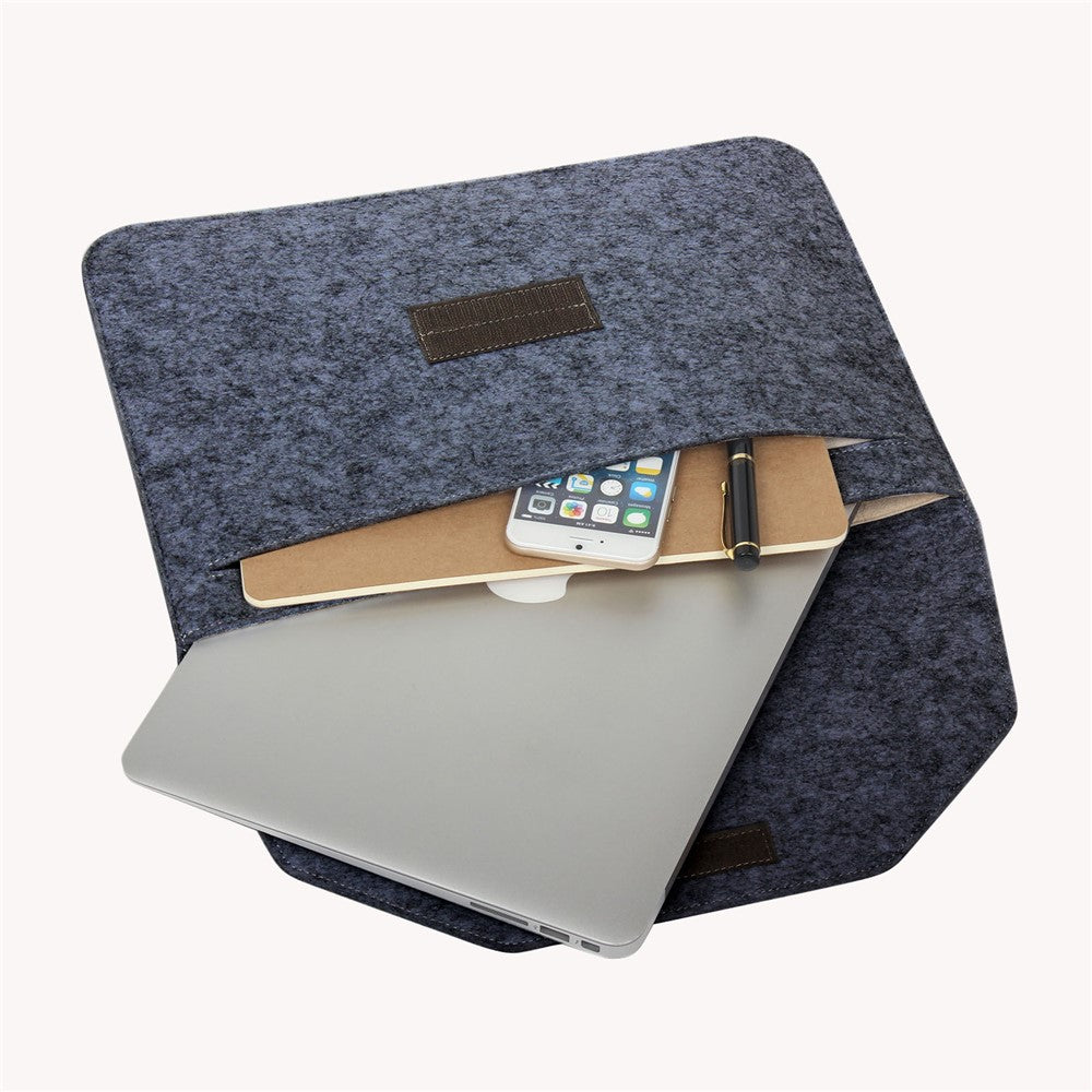 13.3-inch Felt Laptop Sleeve Bag Cover Well Managing Notebook Bag for Macbook Air/Pro 13.3 Inch etc.