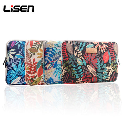 LISEN Colorful Leaves Laptop Sleeve Bag Case for MacBook 12-inch/11-Inch etc, Size: 31 x 21.5 x 1.5cm