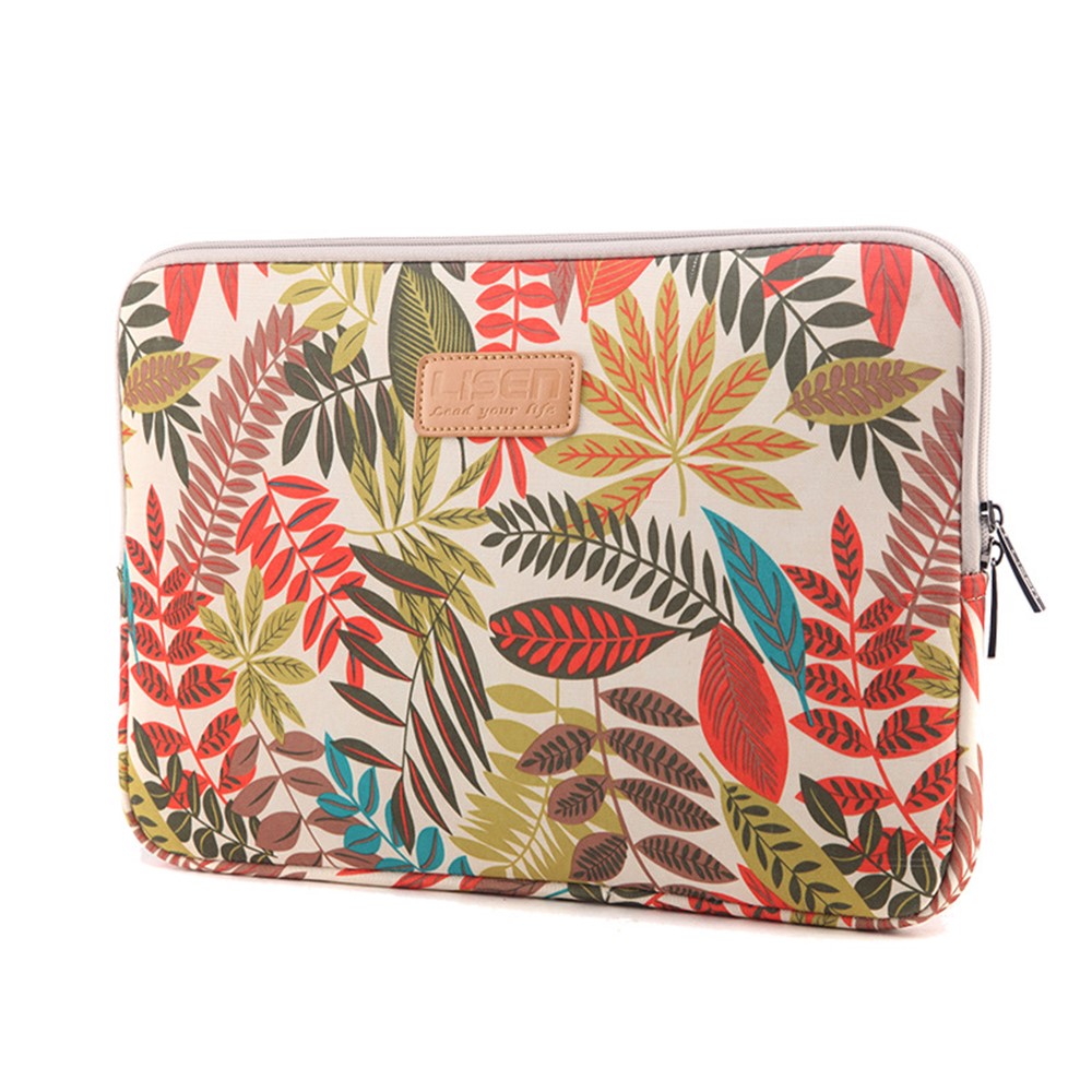 LISEN Colorful Leaves Laptop Sleeve Bag Case for MacBook 12-inch/11-Inch etc, Size: 31 x 21.5 x 1.5cm