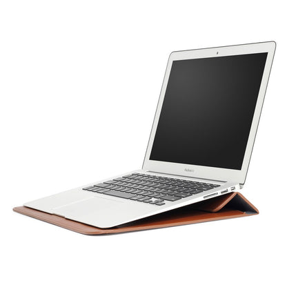 Envelop Leather Laptop Sleeve Cover with Stand for MacBook 12-inch/Air 11.6-inch