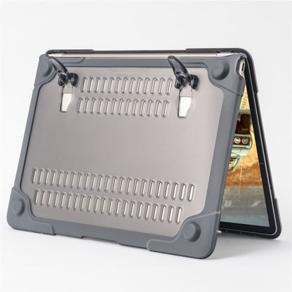 Two-pieces Plastic + TPU Hybrid Case with Stand for MacBook 12-inch with Retina Display (2015)