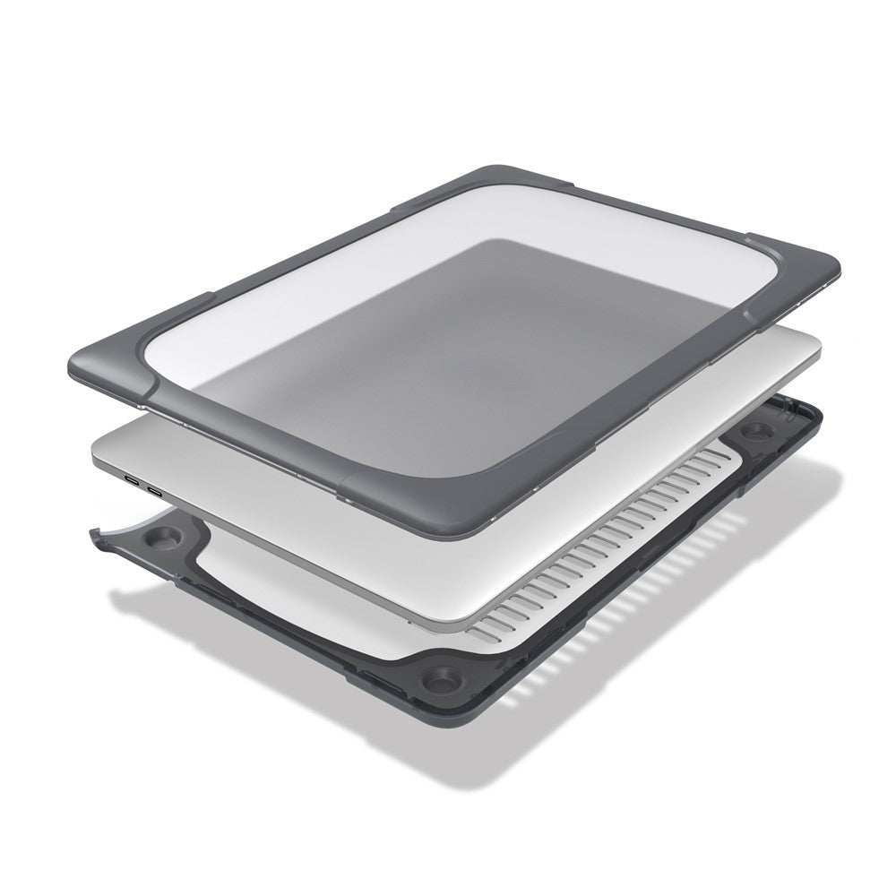 Two-piece Plastic + TPU Combo Case with Stand for MacBook Pro 13-inch (2016) with Touch Bar