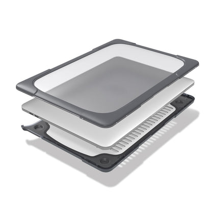 Two-piece Plastic + TPU Combo Case with Stand for MacBook Pro 13-inch (2016) with Touch Bar