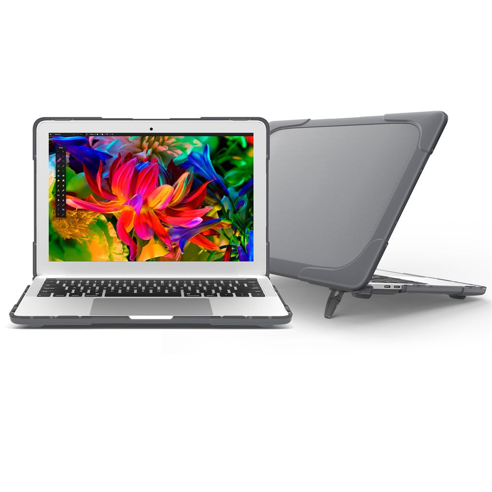Two-piece Plastic + TPU Combo Case with Stand for MacBook Pro 13-inch (2016) with Touch Bar