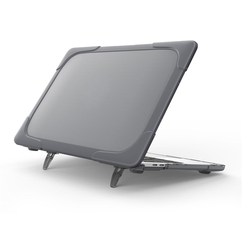 Two-piece Plastic + TPU Combo Case with Stand for MacBook Pro 13-inch (2016) with Touch Bar