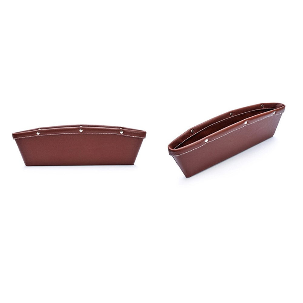 2Pcs/Set Car Seat Organizer Side Gap Storage Pocket for Wallet, Phones, Maps, Cash etc.