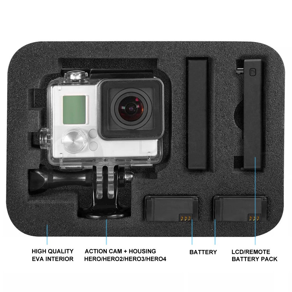 Small Size Travel Carry Storage Bag Kit Tool Case for GoPro HERO3
