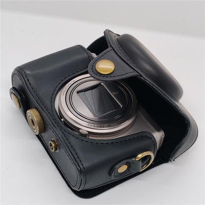 PU Leather Camera Protective Case Pouch with Shoulder Strap for Sony HX60/HX50/HX30