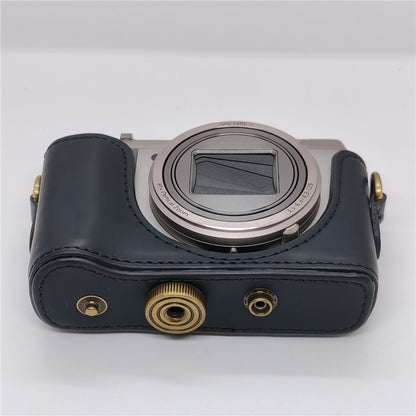 PU Leather Camera Protective Case Pouch with Shoulder Strap for Sony HX60/HX50/HX30