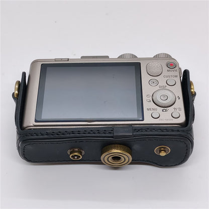 PU Leather Camera Protective Case Pouch with Shoulder Strap for Sony HX60/HX50/HX30
