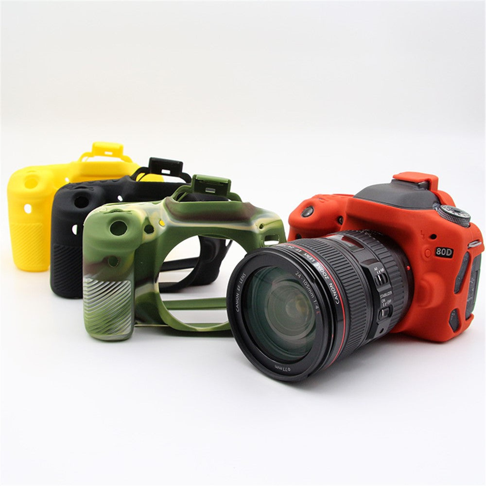 Soft Silicone Protective Case for Canon EOS 80D DSLR Camera