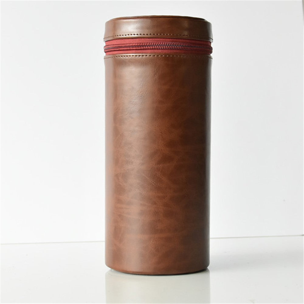 Camera Lens Bag Lens Pocket PU Leather Shell for Nikon Canon Sony Fujifilm etc