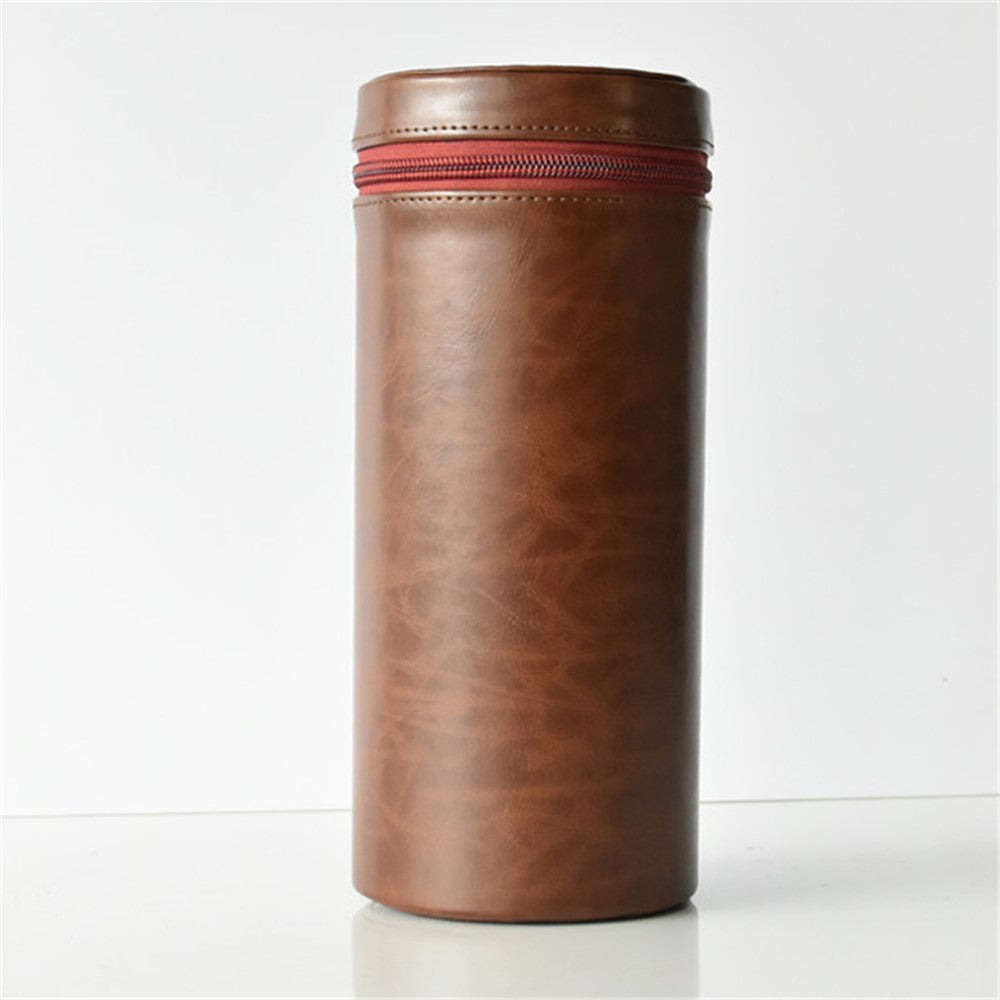 Camera Lens Bag Lens Pocket PU Leather Shell for Nikon Canon Sony Fujifilm etc