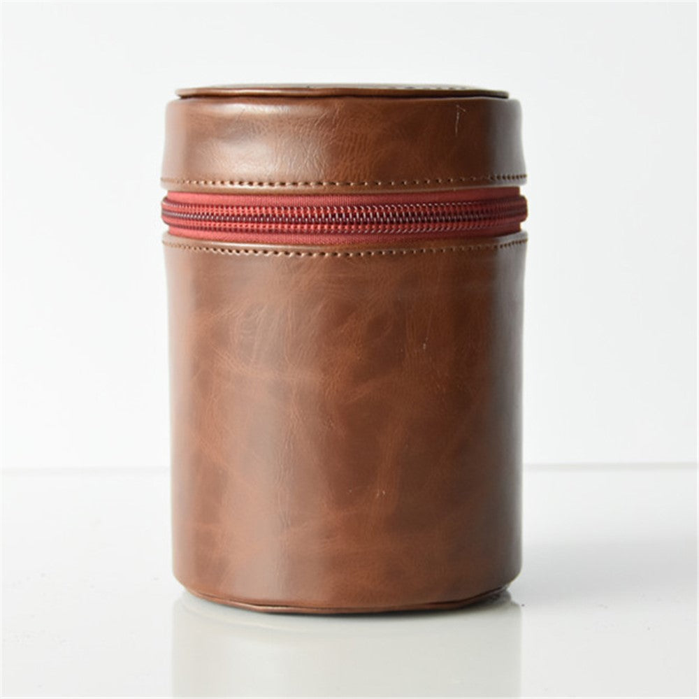 Camera Lens Bag Lens PU Leather Protective Case for Nikon Canon Sony Fujifilm etc