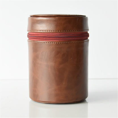 Camera Lens Bag Lens PU Leather Protective Case for Nikon Canon Sony Fujifilm etc