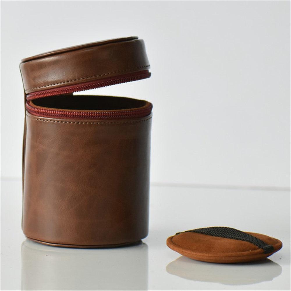 Camera Lens Bag Lens PU Leather Protective Case for Nikon Canon Sony Fujifilm etc