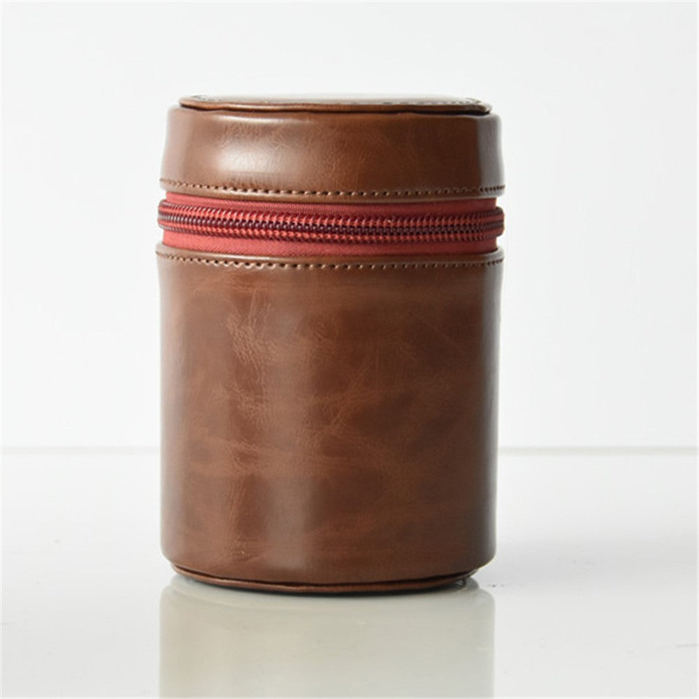 Camera Lens Bag Lens PU Leather Protective Case for Nikon Canon Sony Fujifilm etc