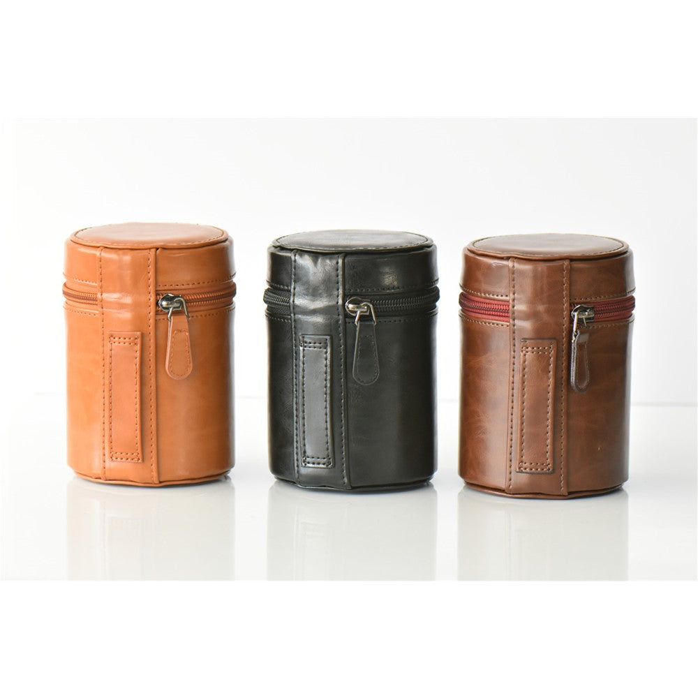 Camera Lens PU Leather Bag Protection Case for Nikon Canon Sony Fujifilm etc