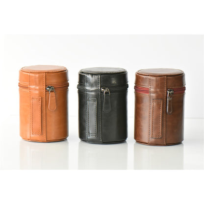 Camera Lens PU Leather Bag Protection Case for Nikon Canon Sony Fujifilm etc