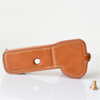 PU Leather Half Bottom Camera Protective Cover for Sony A73/A9