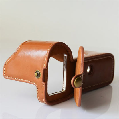 PU Leather Half Bottom Camera Protective Cover for Sony A73/A9