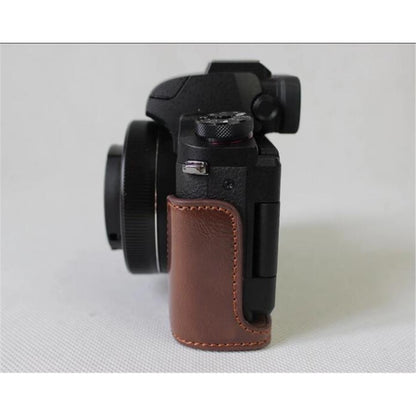 PU Leather Half Camera Protective Bag for Canon Powershot G1XIII