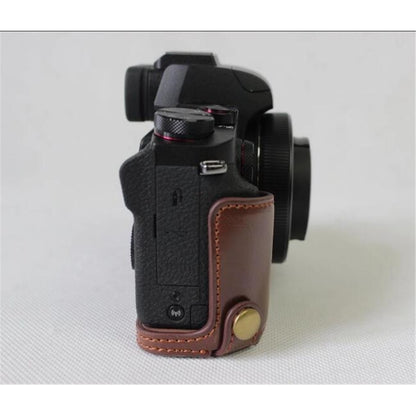 PU Leather Half Camera Protective Bag for Canon Powershot G1XIII