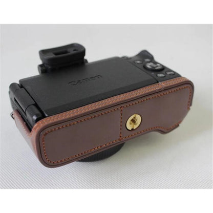 PU Leather Half Camera Protective Bag for Canon Powershot G1XIII