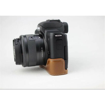 Half Camera PU Leather Protective Case for Canon EOS M50