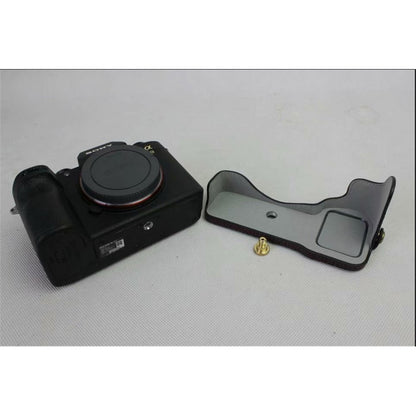 Half Camera PU Leather Protective Case for Sony ILCE-9 / A9 / A7RM3 A7RIII
