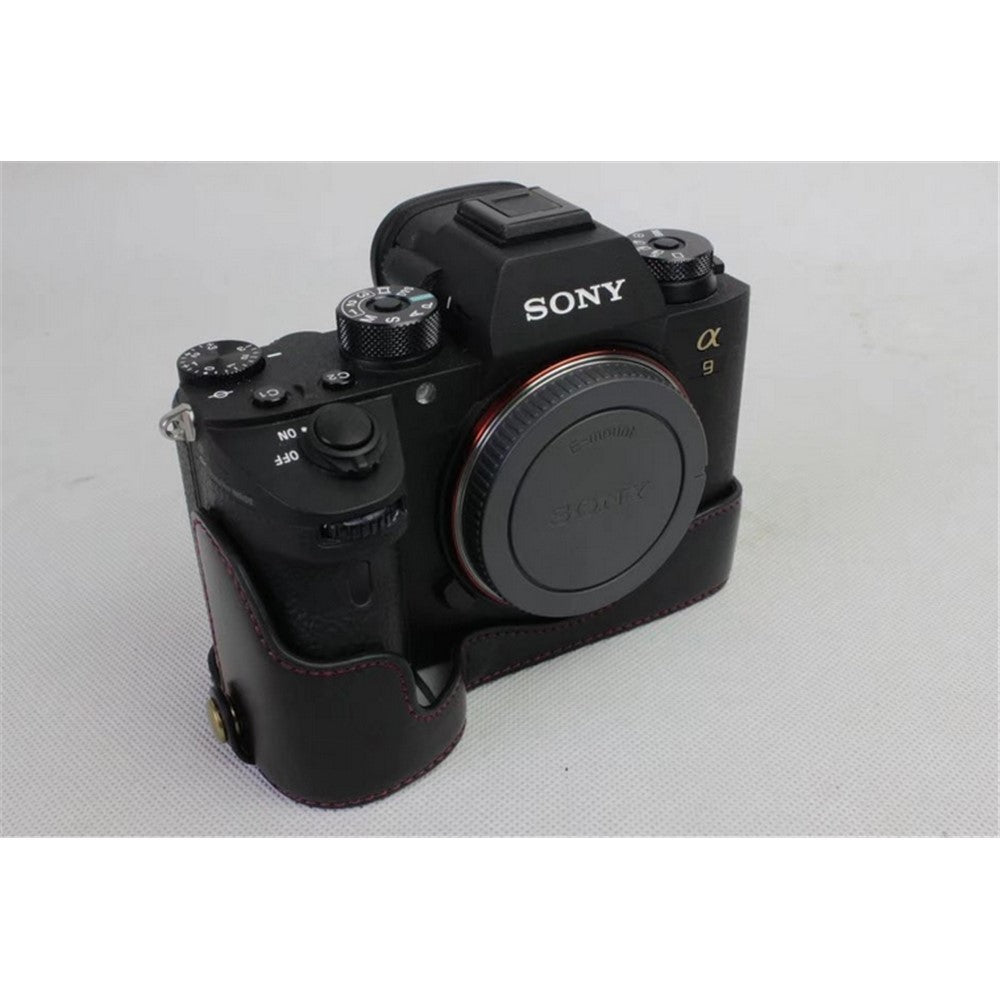 Half Camera PU Leather Protective Case for Sony ILCE-9 / A9 / A7RM3 A7RIII