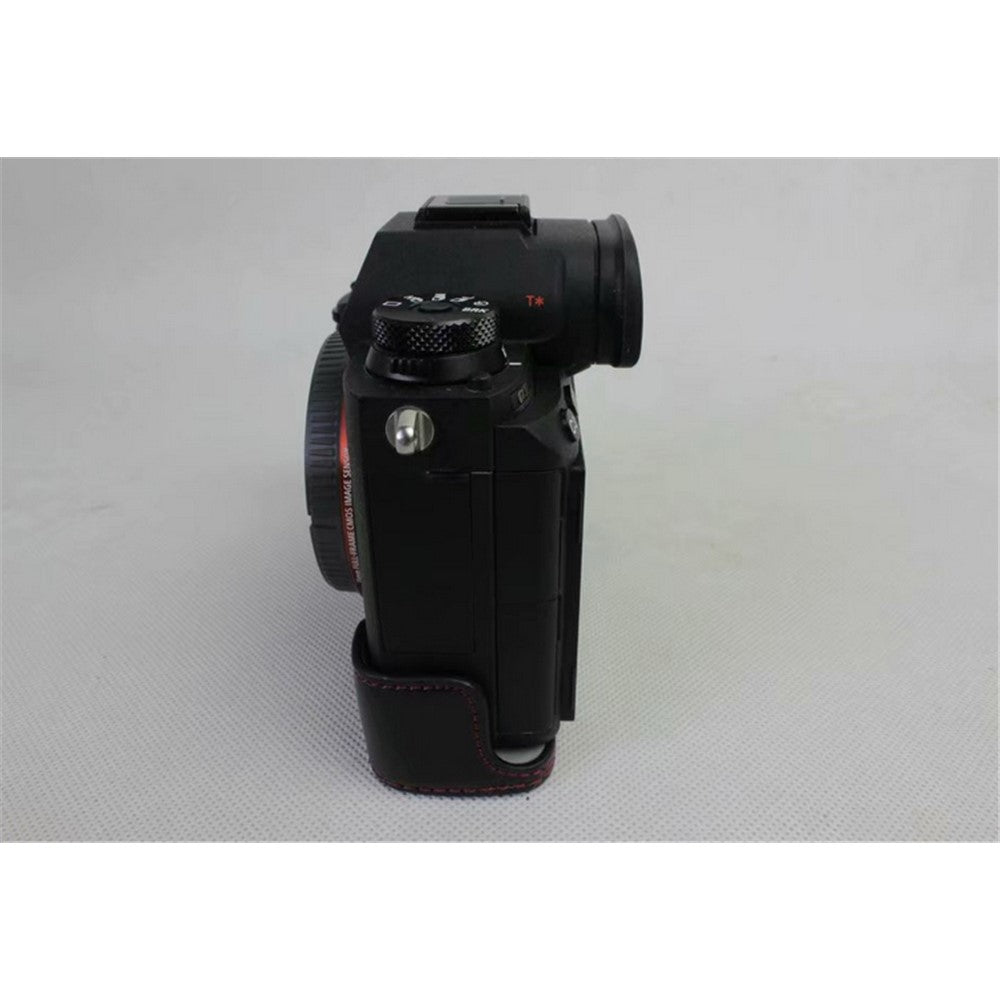 Half Camera PU Leather Protective Case for Sony ILCE-9 / A9 / A7RM3 A7RIII