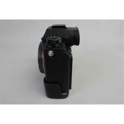 Half Camera PU Leather Protective Case for Sony ILCE-9 / A9 / A7RM3 A7RIII