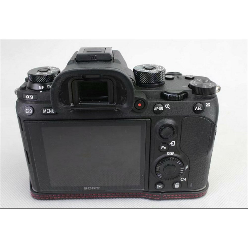Half Camera PU Leather Protective Case for Sony ILCE-9 / A9 / A7RM3 A7RIII