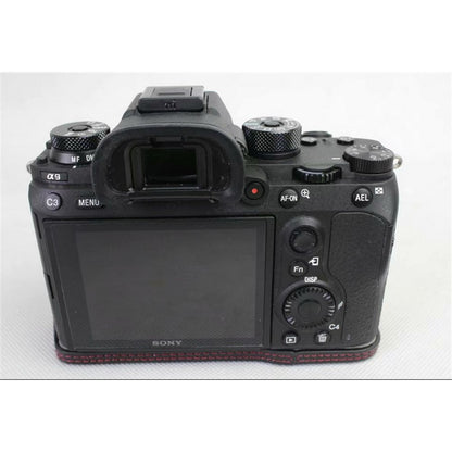 Half Camera PU Leather Protective Case for Sony ILCE-9 / A9 / A7RM3 A7RIII
