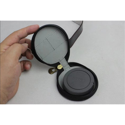 PU Leather Protective Bag + Strap + Camera Lens Bag for Sony ILCE-9 / A9 / A7RM3 A7RIII