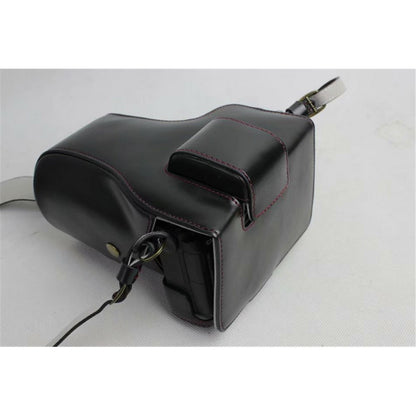 PU Leather Protective Bag + Strap + Camera Lens Bag for Sony ILCE-9 / A9 / A7RM3 A7RIII