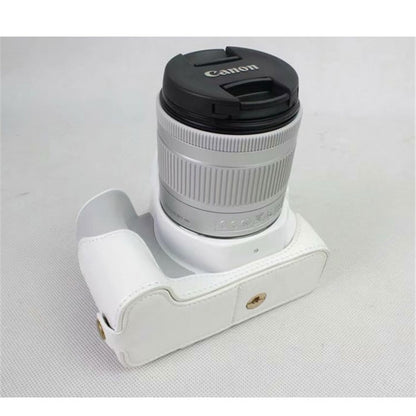 PU Leather Half Bottom Camera Protective Casing for Canon EOS 200D
