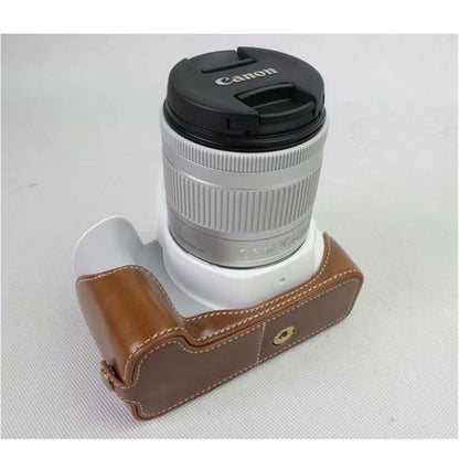 PU Leather Half Bottom Camera Protective Casing for Canon EOS 200D
