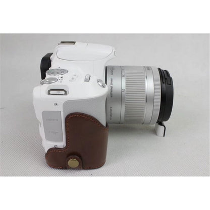 PU Leather Half Bottom Camera Protective Casing for Canon EOS 200D