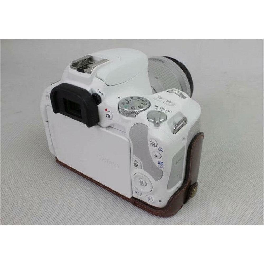 PU Leather Half Bottom Camera Protective Casing for Canon EOS 200D