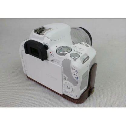 PU Leather Half Bottom Camera Protective Casing for Canon EOS 200D