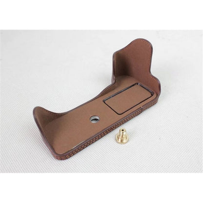 Genuine Leather Half Bottom Camera Protection Shell for Canon EOS 200D