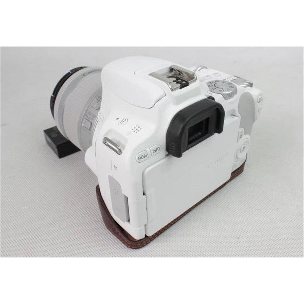 Genuine Leather Half Bottom Camera Protection Shell for Canon EOS 200D