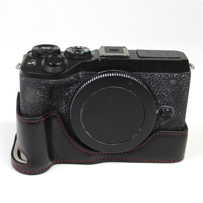 Genuine Leather Camera Protection Base Protection Semi-Case for Canon EOS M6 Mark II /EOS M6II