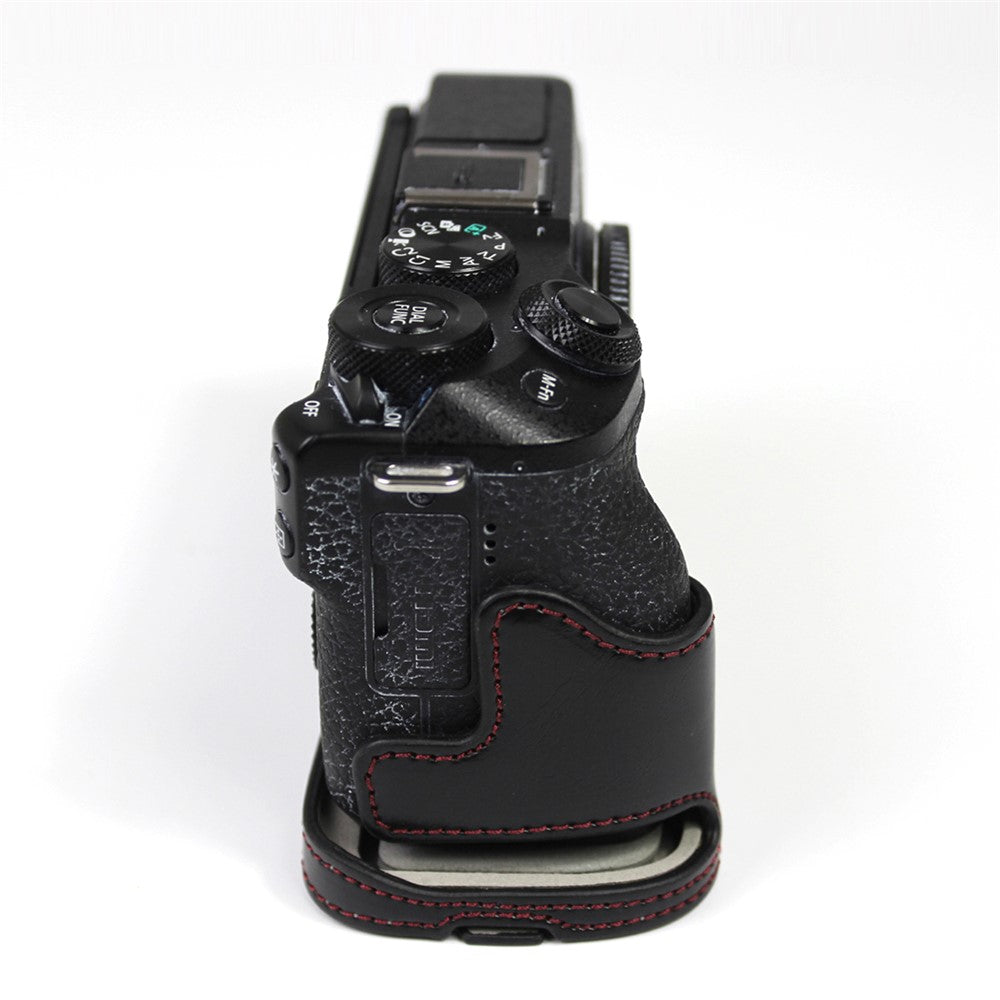 Genuine Leather Camera Protection Base Protection Semi-Case for Canon EOS M6 Mark II /EOS M6II