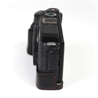 Genuine Leather Camera Protection Base Protection Semi-Case for Canon EOS M6 Mark II /EOS M6II