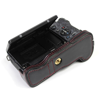 Genuine Leather Camera Protection Base Protection Semi-Case for Canon EOS M6 Mark II /EOS M6II