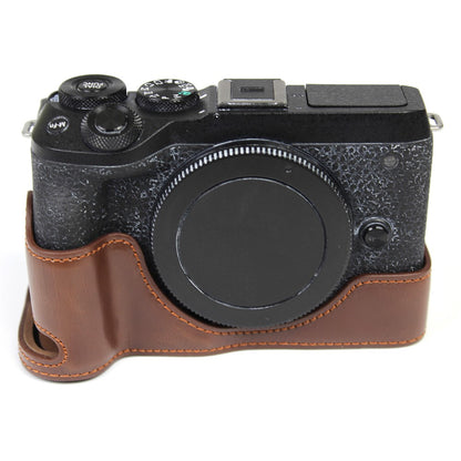 Genuine Leather Camera Protection Base Protection Semi-Case for Canon EOS M6 Mark II /EOS M6II