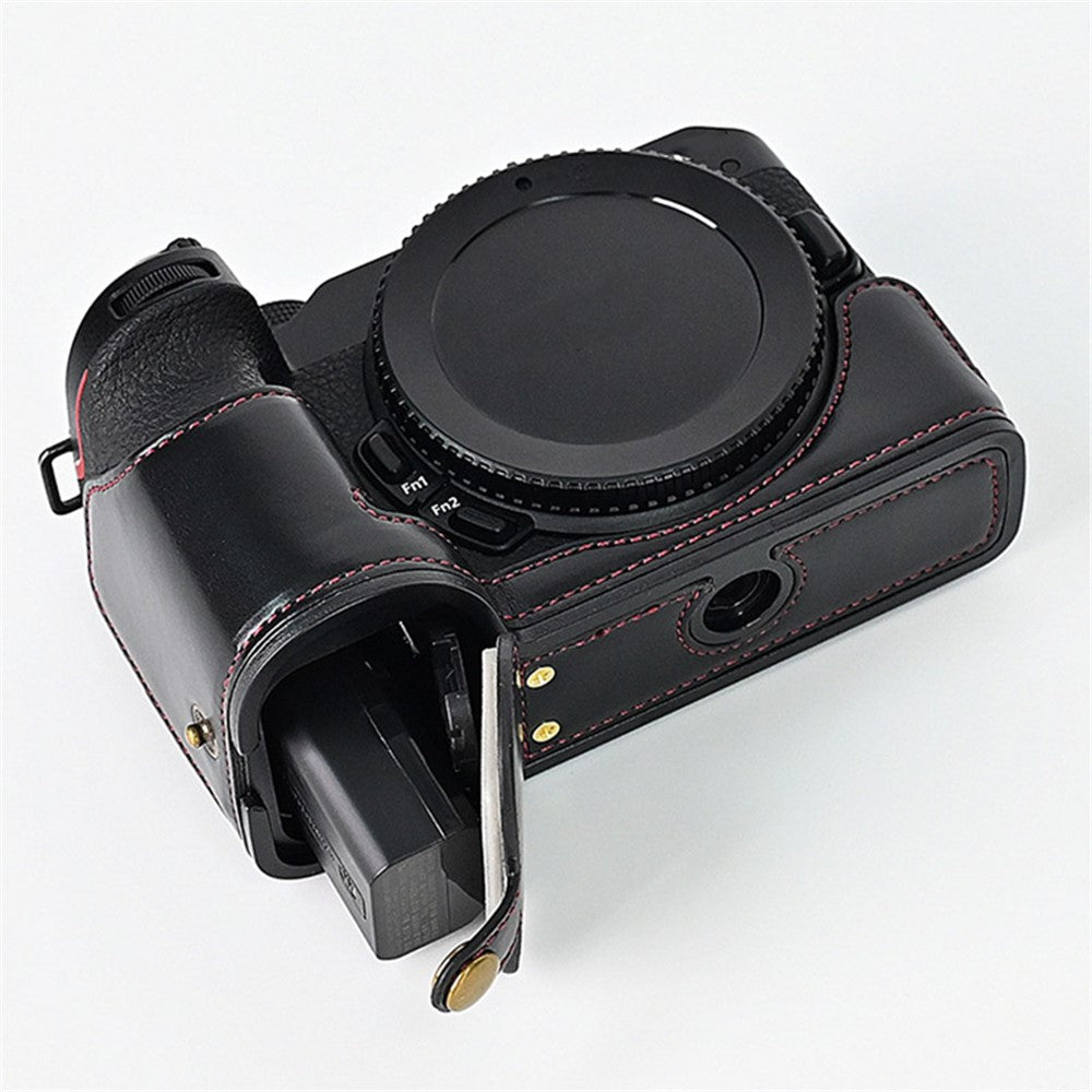 Quality PU Leather Half Bottom Protective Case for Nikon Z50 / Z30